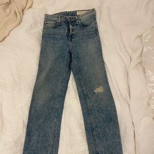 Rag & bone straight leg blue jeans